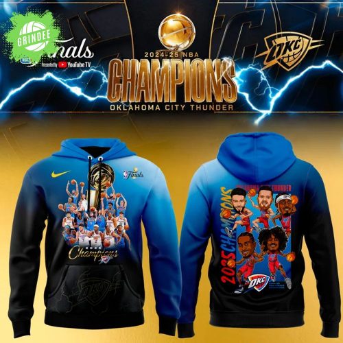 OKC THUNDER 2025 NBA CHAMPIONS NIKE HOODIE