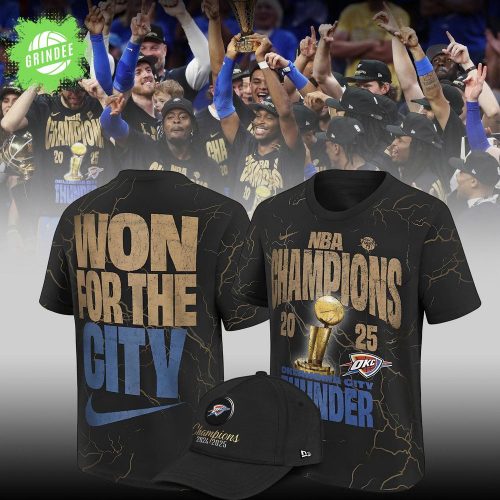 Oklahoma City Thunder NBA Champions Confetti Locker Room Shirt