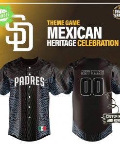 Padres Mexican Heritage Celebration Custom Name & Number Jersey – Limited Edition