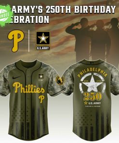Philadelphia Phillies MLB x US ARMY’S 250th Birthday Jersey Editions Limited 2025
