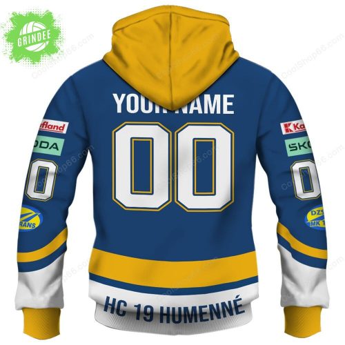 Slovak Extraliga HC 19 Humenne Jersey Style Hoodie