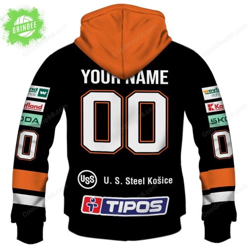 Slovak Extraliga HC Kosice Jersey Style Hoodie