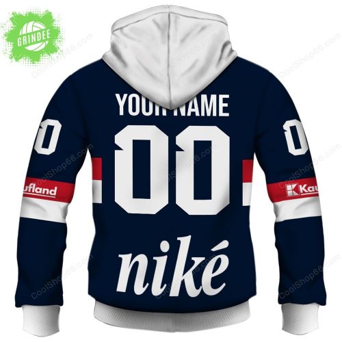 Slovak Extraliga HC Slovan Bratislava Jersey Style Hoodie