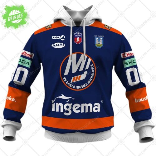 Slovak Extraliga HK Dukla Michalovce Jersey Style Hoodie