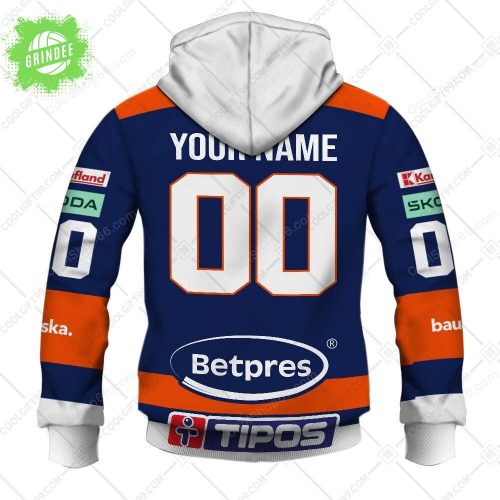Slovak Extraliga HK Dukla Michalovce Jersey Style Hoodie