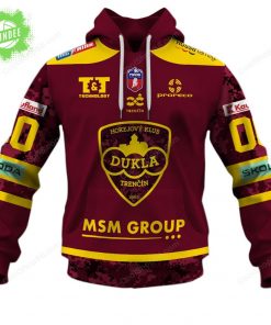 Slovak Extraliga HK Dukla Trencin Jersey Style Hoodie