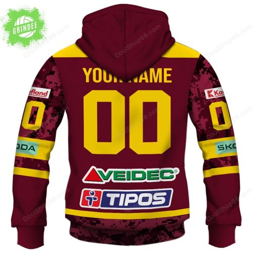 Slovak Extraliga HK Dukla Trencin Jersey Style Hoodie