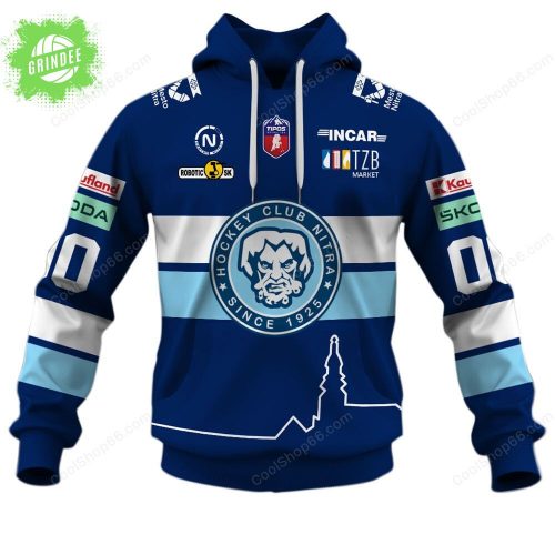 Slovak Extraliga HK Nitra Jersey Style Hoodie