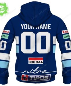Slovak Extraliga HK Nitra Jersey Style Hoodie