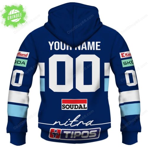 Slovak Extraliga HK Nitra Jersey Style Hoodie