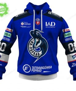 Slovak Extraliga HK Poprad Jersey Style Hoodie