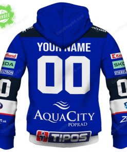 Slovak Extraliga HK Poprad Jersey Style Hoodie