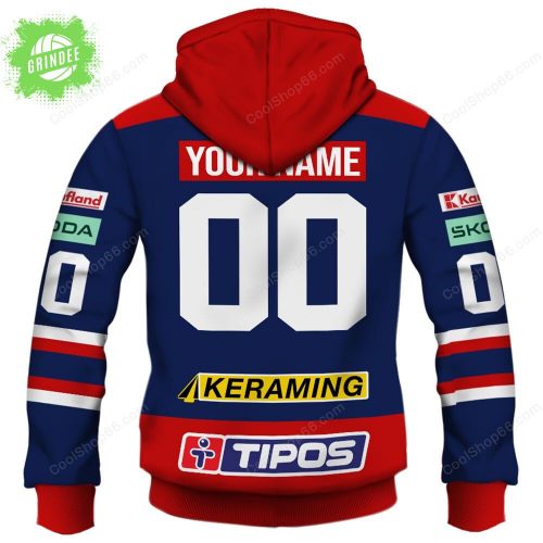 Slovak Extraliga HKM Zvolen Jersey Style Hoodie