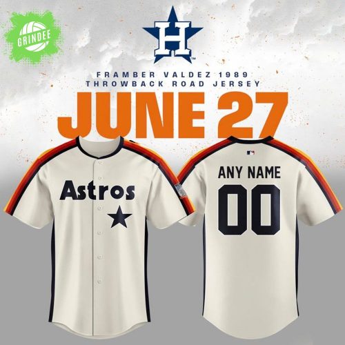 Special Framber Valdez 1989 Throwback Road Astros Jersey