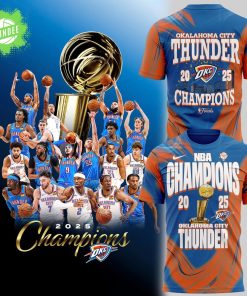 Special New 2025 NBA CHAMPIONS CONFETTI SKYLINE T-SHIRT