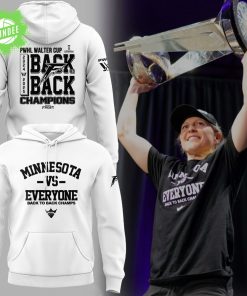 Special New All White Minnesota Vs Everyone Hoodie