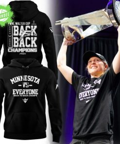 Special New Black And White Minnesota Vs Everyone Hoodie