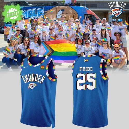 Special New Pride 25 OKC Thunder Basketball Jersey Custom Name Numbers