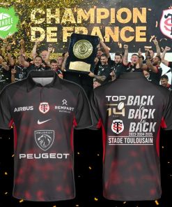 Stade Toulousain Champions 2025 Back To Back To Back Polo Shirt
