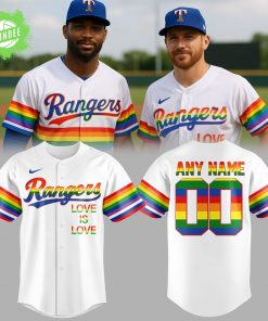 Texas Rangers Pride Night 2025 Baseball Jersey Custom Name