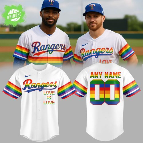 Texas Rangers Pride Night 2025 Baseball Jersey Custom Name