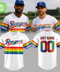 Texas Rangers pride night 2025 BASEBALL JERSEY