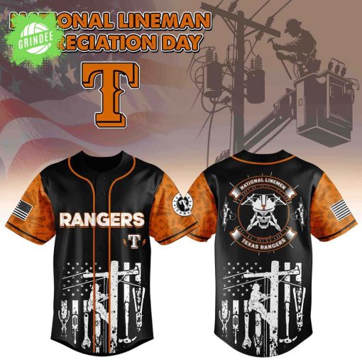 Texas Rangers x Lineman Appreciation Day Editon-3D Baseball Jersey