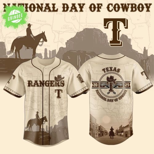 Texas Rangers x Nationals Day Of Cowboy-3D Baseball Jersey