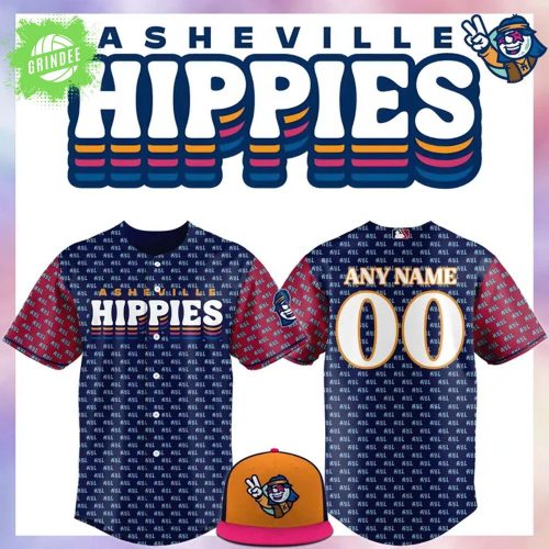 The Asheville Tourists Hippies Replica Jersey