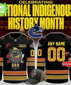 Vancouver Canucks 2025 National Indigenous History Month Personalized Jersey