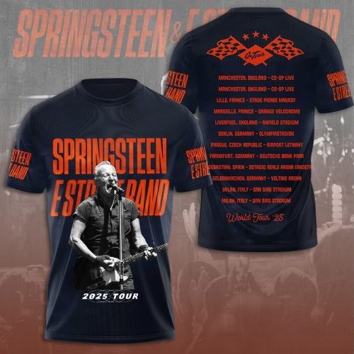 Bruce Springsteen E Street Band 2025 Tour Shirt – World Tour Concert Tee