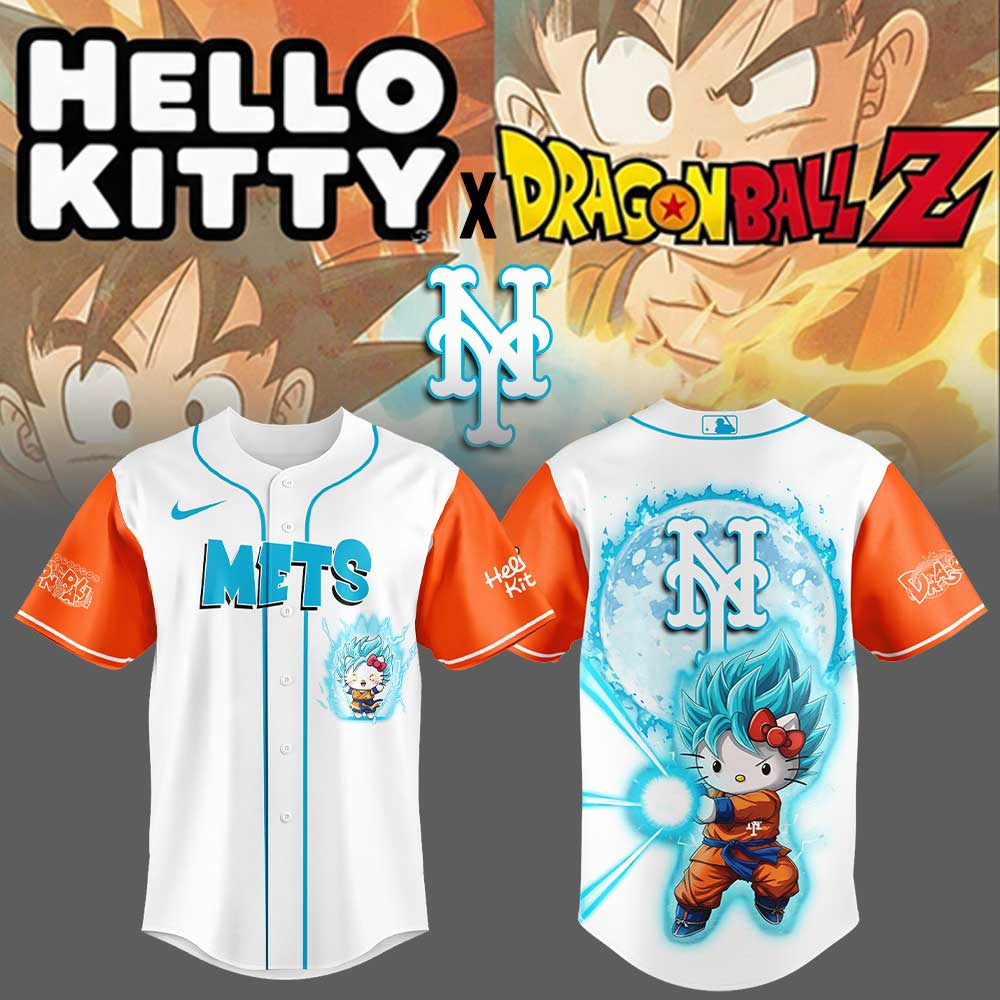 Limited Edition N.Y Mets Super Saiyan Blue Jersey Limited Edition N.Y Mets Super Saiyan Blue Jersey