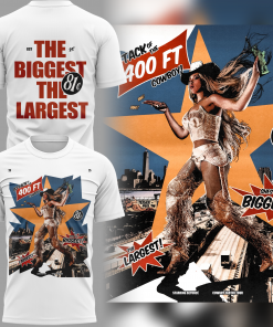 “ATTACK OF THE 400FT COWBOY!” STARRING BEYONCÉ T-White SHIRT