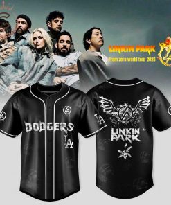 Los Angeles Dodgers x Linkin Park From Zero World Tour 2025 Baseball Jersey-3D Baseball Jersey
