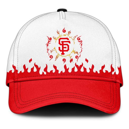 SF Giants Fire Shadow Spirit Jersey White Flame Edition