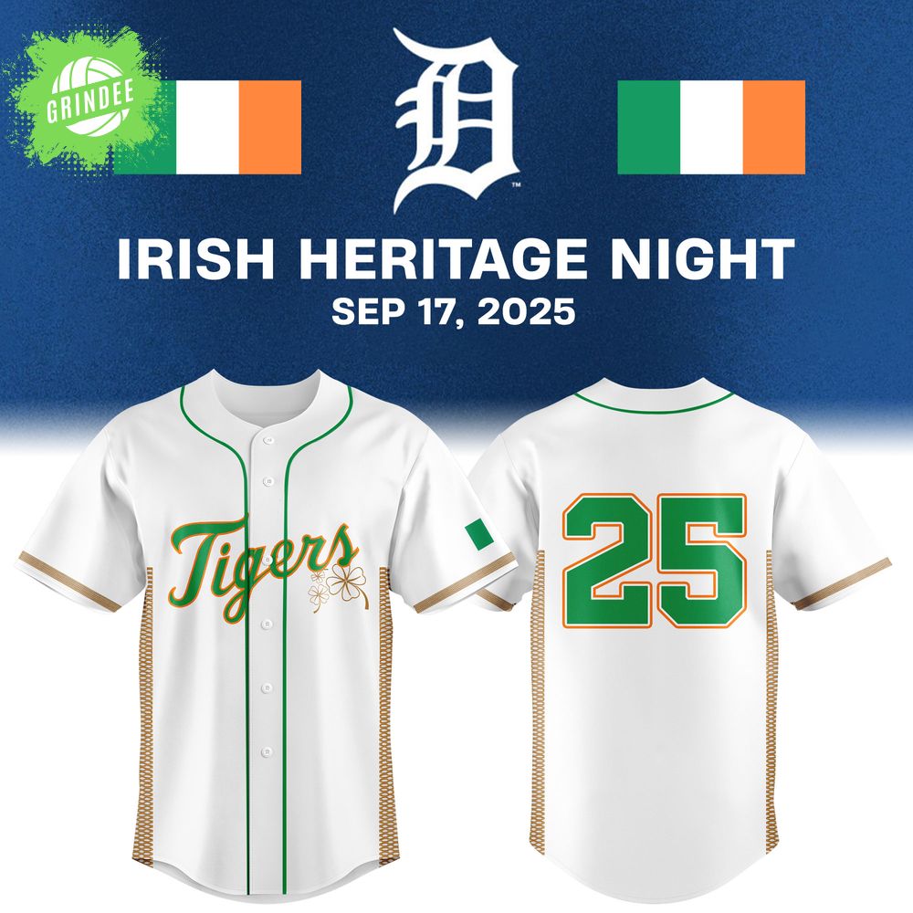 Detroit Tigers Irish Heritage Jersey 2025 Detroit Tigers Irish Heritage Jersey 2025