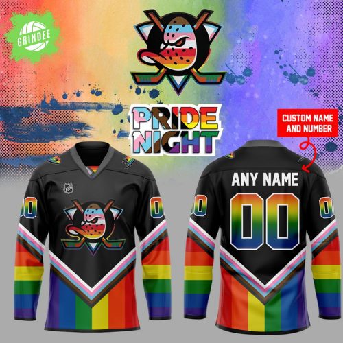 Anaheim Ducks LGBT Pride Night Special New 2025 Jersey