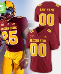 Arizona State Sun Devils Uniform New Red Football Jersey