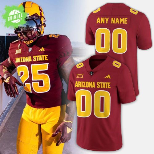 Arizona State Sun Devils Uniform New Red Football Jersey