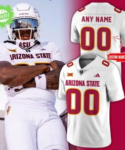 Arizona State Sun Devils Uniform New White Football Jersey