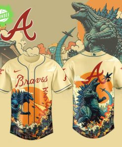 Atlanta Braves Special Godzilla Limited Edition Jersey