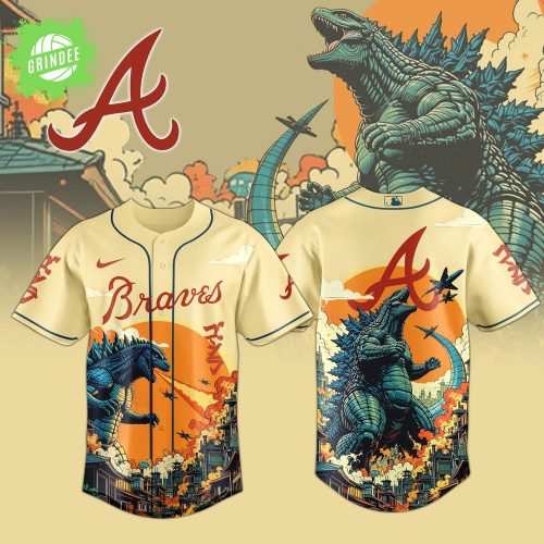 Atlanta Braves Special Godzilla Limited Edition Jersey