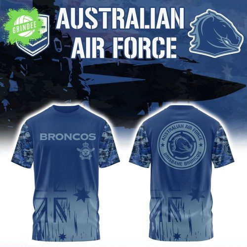 Australian Air Force x Brisbane Broncos Combo Tshirt