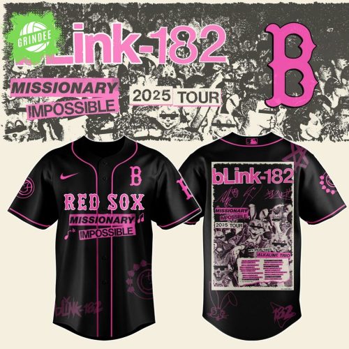 Boston Red Sox X Blink-182 Missionary Impossible Tour 2025 Jersey