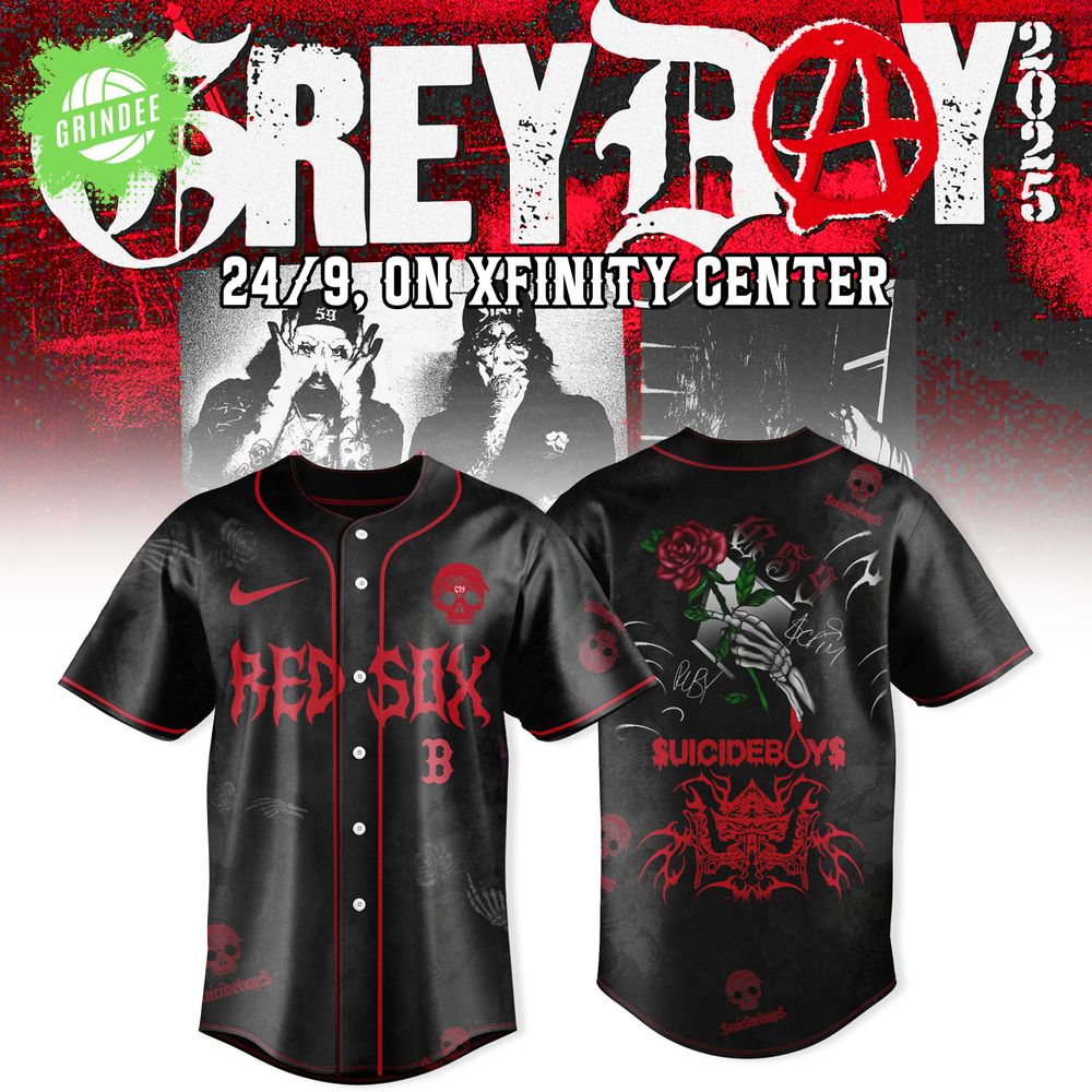 Boston Red Sox x $uicideboy$ GreyDay Tour 2025 Jersey Boston Red Sox x $uicideboy$ GreyDay Tour 2025 Jersey