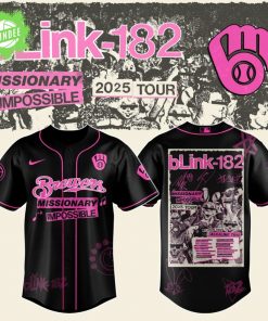 Brewers X Blink-182 Missionary Impossible Tour 2025 Jersey