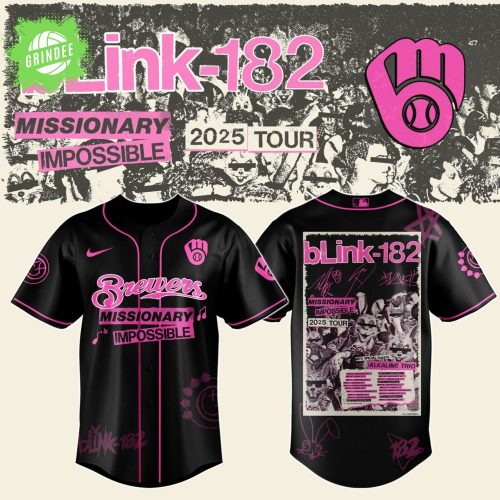Brewers X Blink-182 Missionary Impossible Tour 2025 Jersey