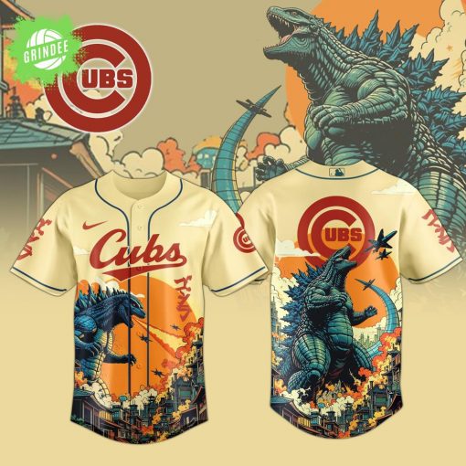 Chicago Cubs Special Godzilla Limited Edition Jersey