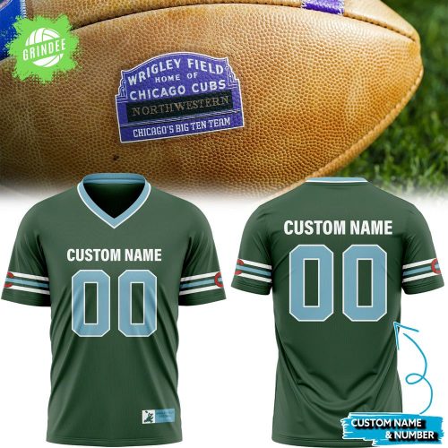 Chicago Cubs Wrigley Field Football Custom Shirt- Special Edition