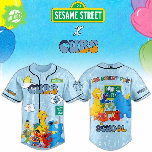 Chicago Cubs X Sesame Back To School Jersey Custom Name Limited Edition